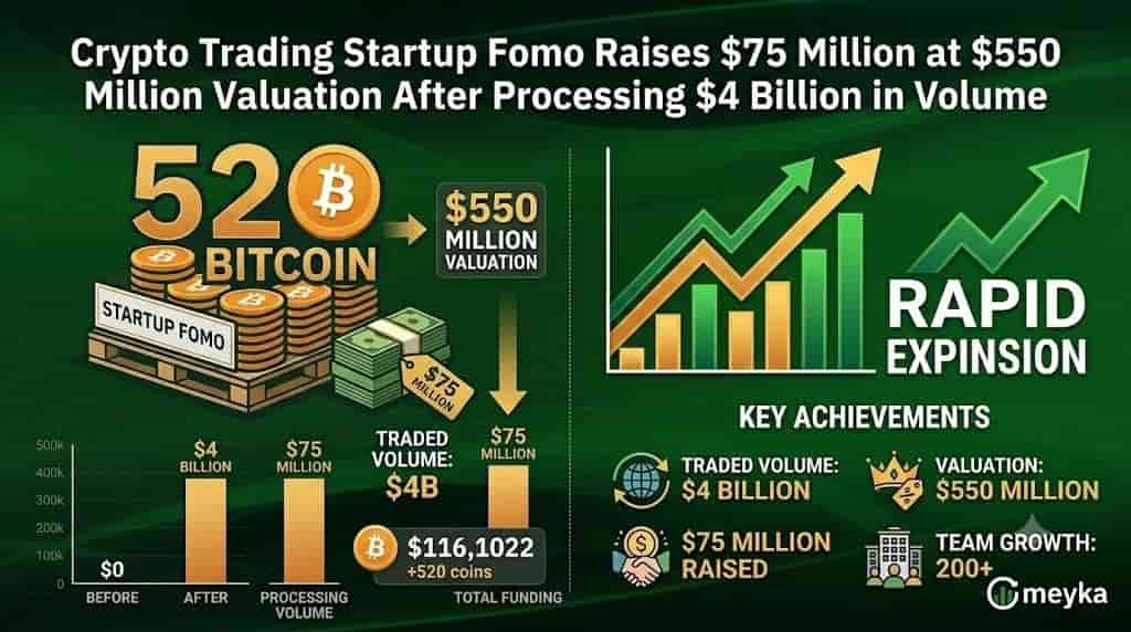 Fomo Raises $75 Million at $550 Million Valuation After Processing $4 Billion in Crypto Volume