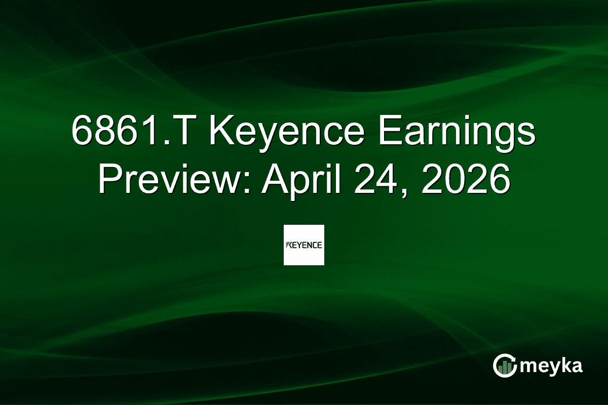 6861.T Keyence Earnings Preview: April 24, 2026
