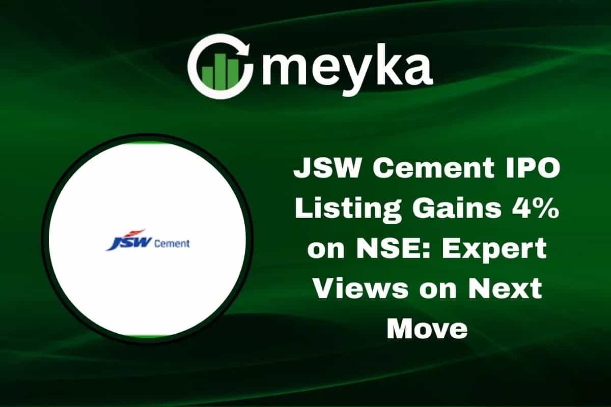 JSW Cement IPO Listing Gains 4% on NSE: Expert Views on Next Move