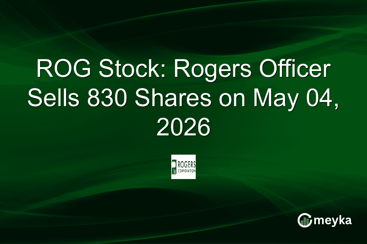 ROG Stock: Rogers Officer Sells 830 Shares on May 04, 2026