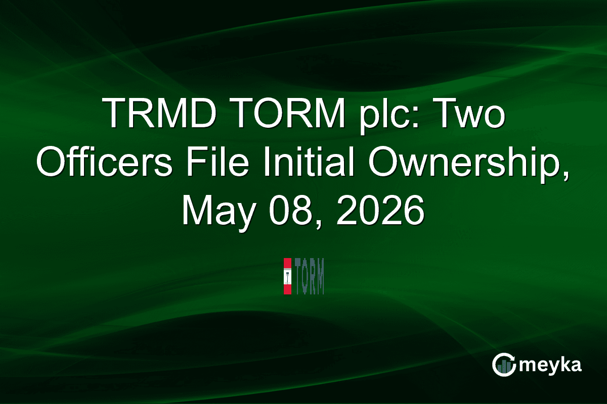 TRMD TORM plc: Two Officers File Initial Ownership, May 08, 2026