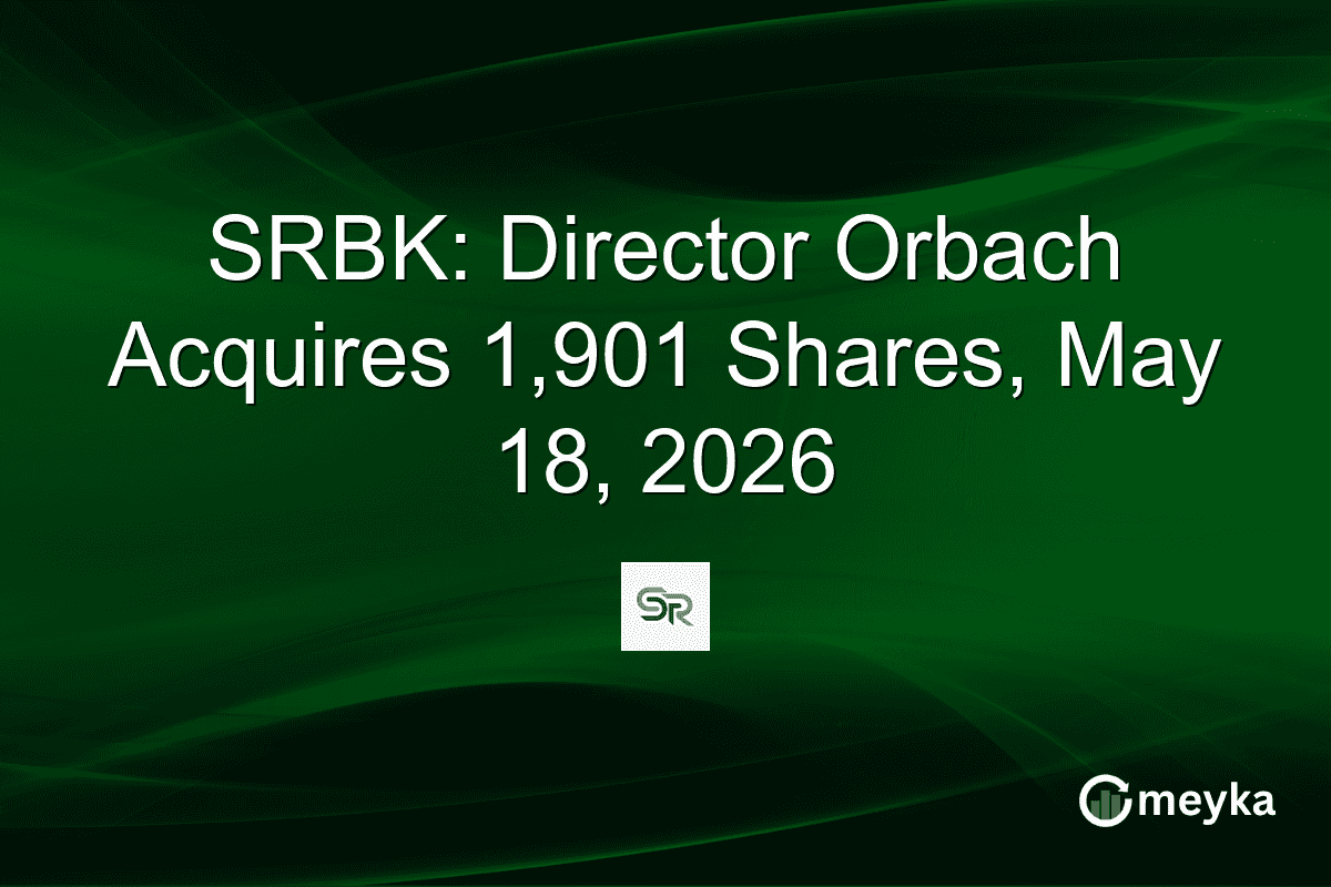 SRBK: Director Orbach Acquires 1,901 Shares, May 18, 2026