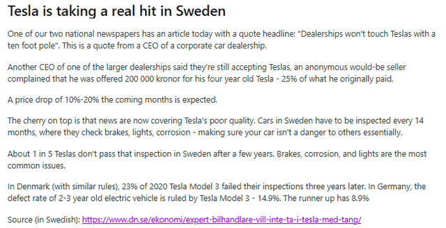 User Added Views on Tesla Experience