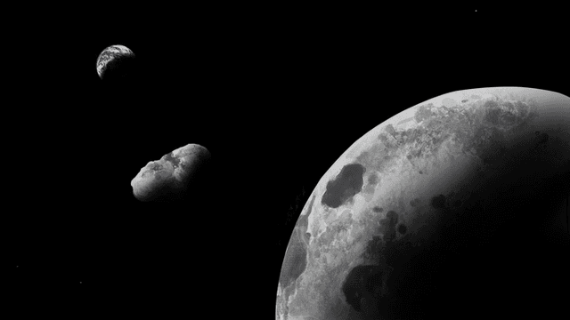 A quasi-moon like 2025 PN7 orbits the Sun with Earth, appearing as a temporary second moon.