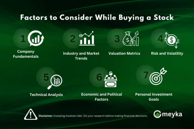 Factors to Consider While Buying a Stock