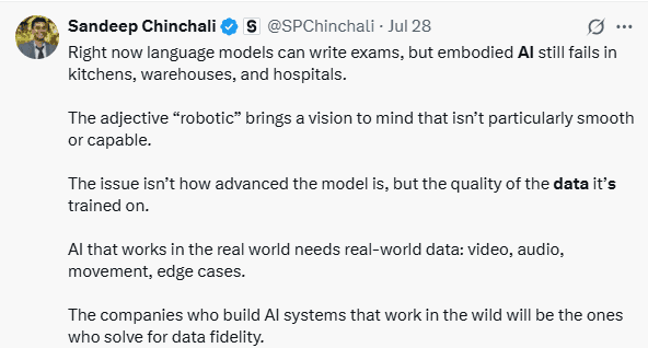 Smart AI needs smart data to work in the real world.