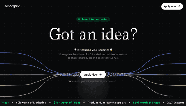 Emergent Official Source: Emergent’s go-to-market strategy focused on simple onboarding, template-driven app creation, and tiered pricing to quickly convert new users into paying customers.