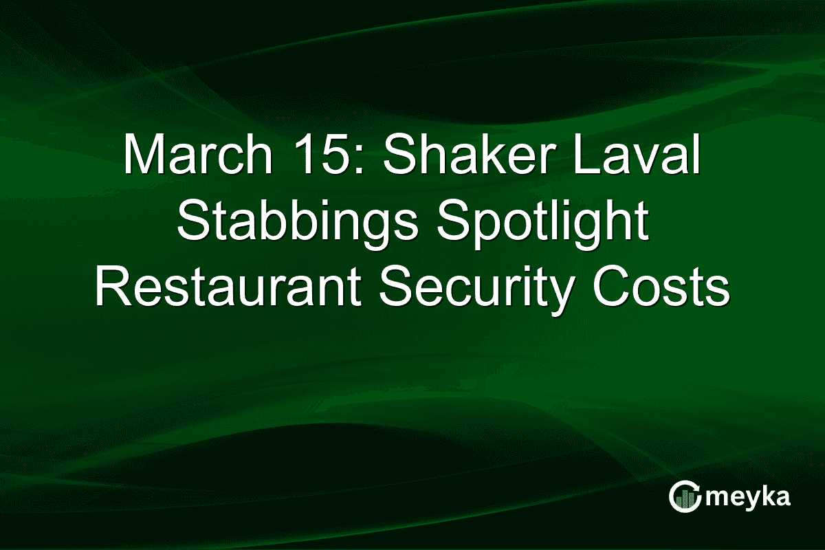 March 15: Shaker Laval Stabbings Spotlight Restaurant Security Costs