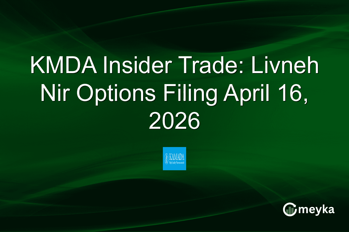 KMDA Insider Trade: Livneh Nir Options Filing April 16, 2026
