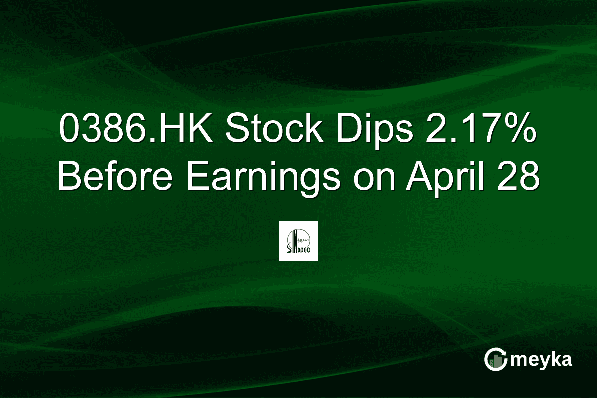 0386.HK Stock Dips 2.17% Before Earnings on April 28