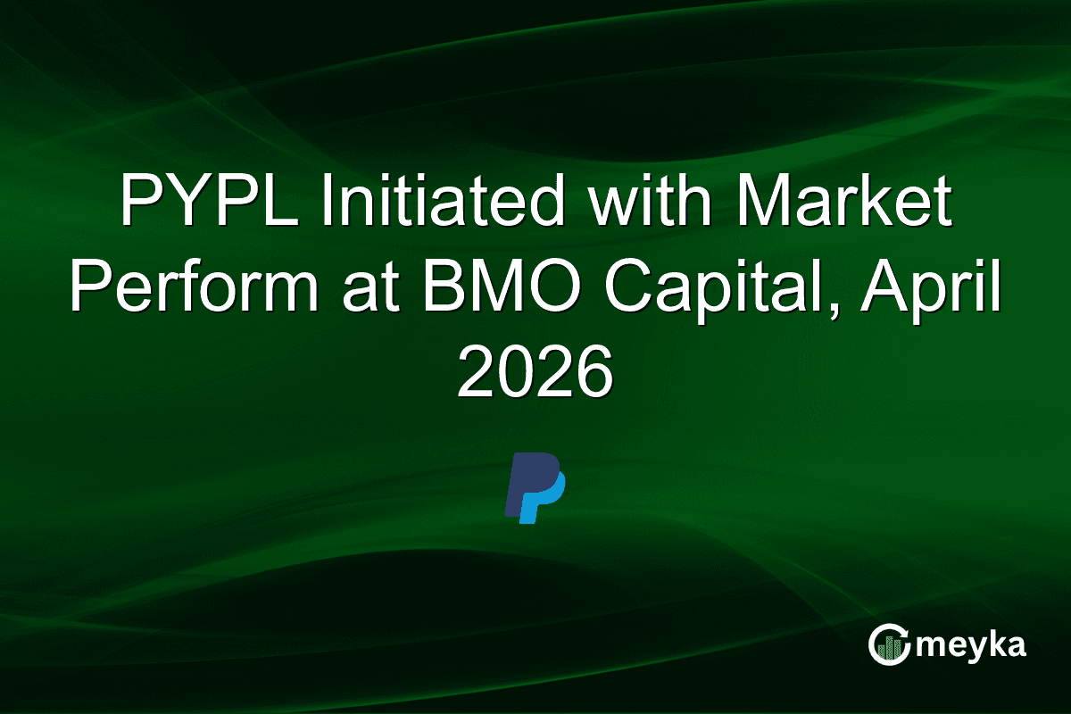PYPL Initiated with Market Perform at BMO Capital, April 2026
