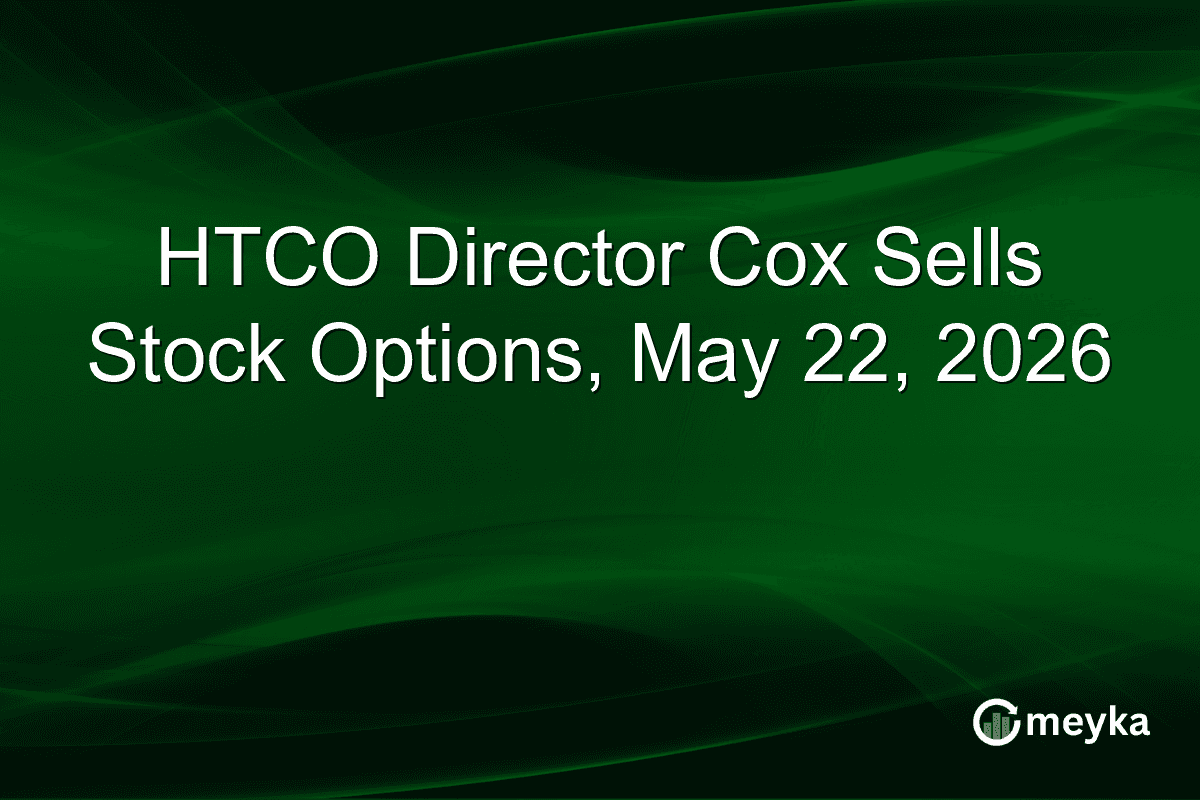 HTCO Director Cox Sells Stock Options, May 22, 2026