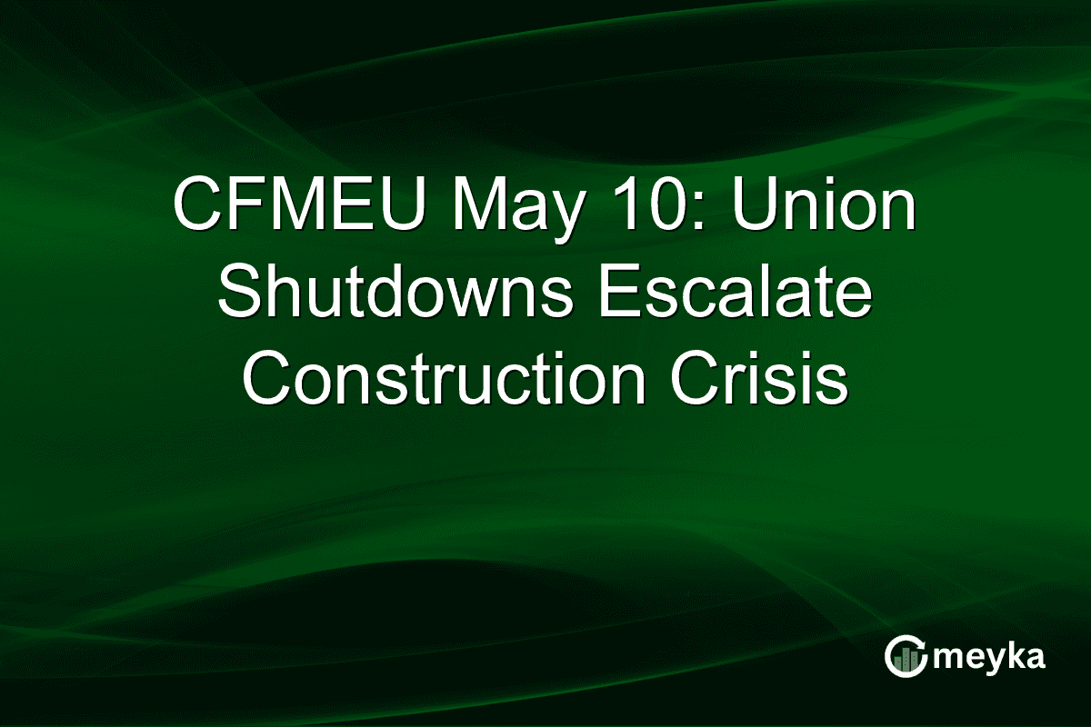 CFMEU May 10: Union Shutdowns Escalate Construction Crisis