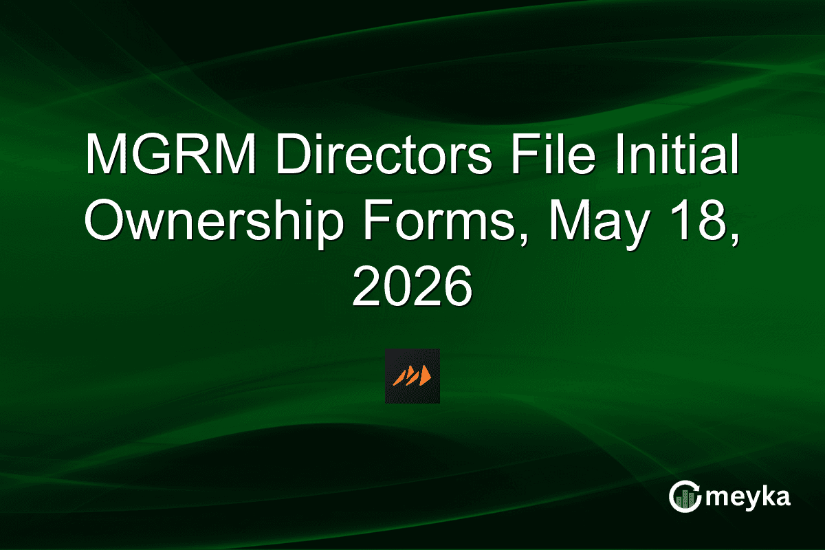 MGRM Directors File Initial Ownership Forms, May 18, 2026