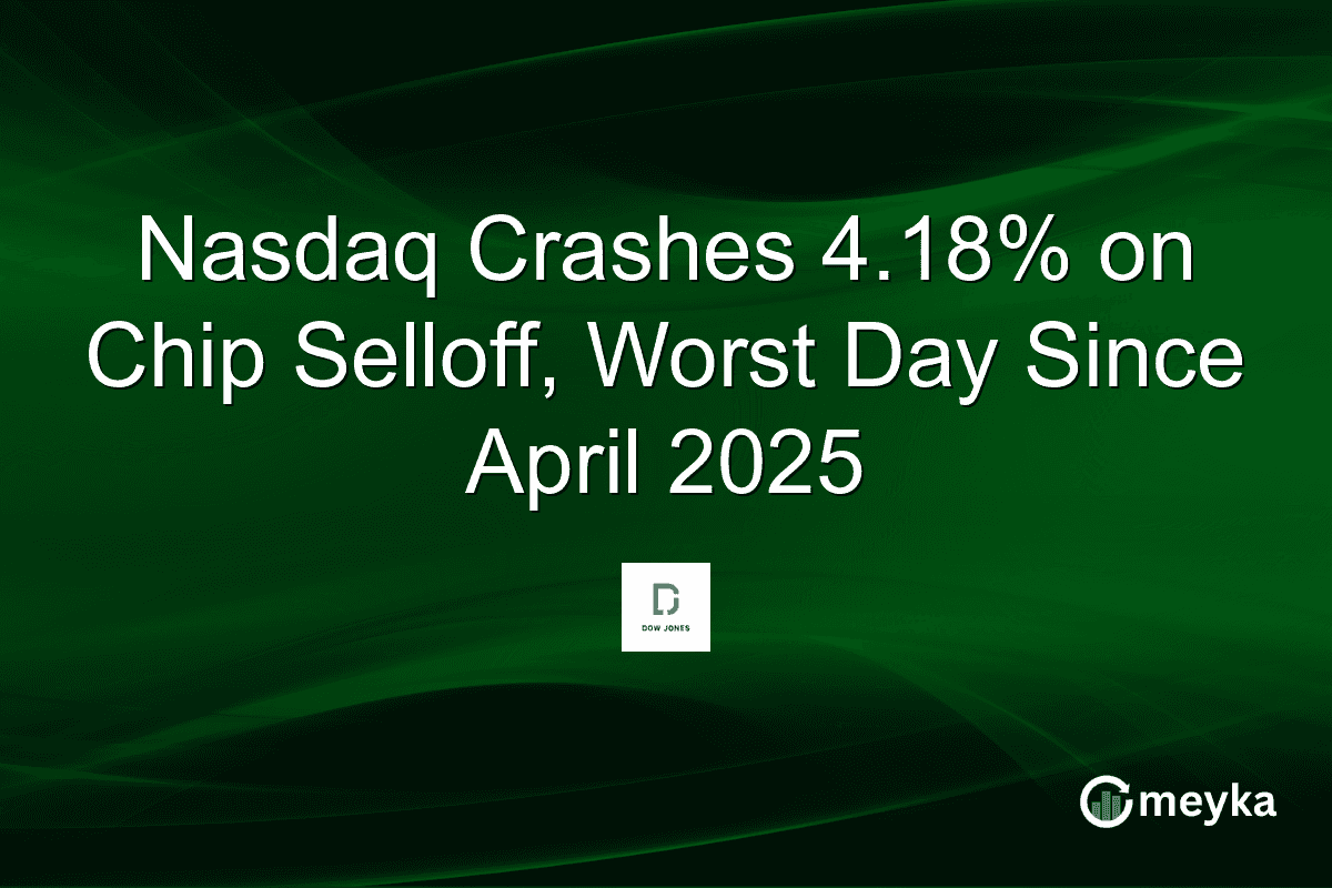 Nasdaq Crashes 4.18% on Chip Selloff, Worst Day Since April 2025