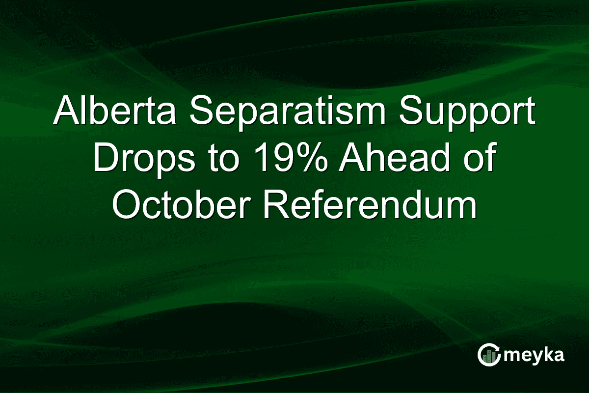 Alberta Separatism Support Drops to 19% Ahead of October Referendum