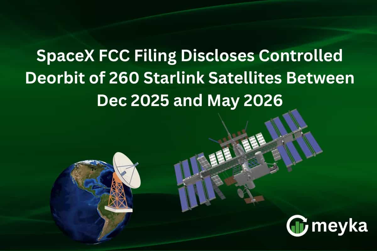 SpaceX FCC Filing Discloses Controlled Deorbit of 260 Starlink Satellites Between Dec 2025 and May 2026