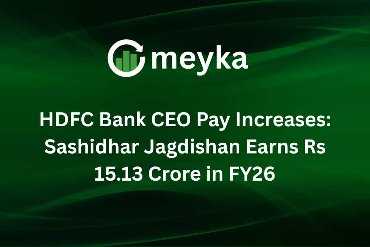HDFC Bank CEO Pay Increases: Sashidhar Jagdishan Earns Rs 15.13 Crore in FY26