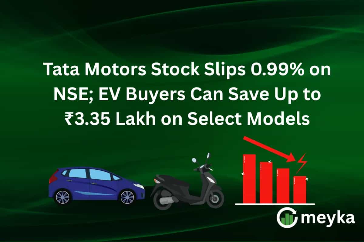 Tata Motors Stock Slips 0.99% on NSE; EV Buyers Can Save Up to ₹3.35 Lakh on Select Models