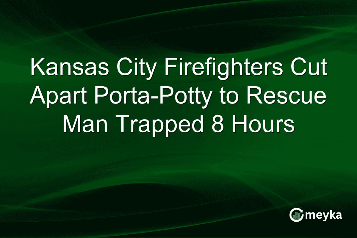 Kansas City Firefighters Cut Apart Porta-Potty to Rescue Man Trapped 8 Hours