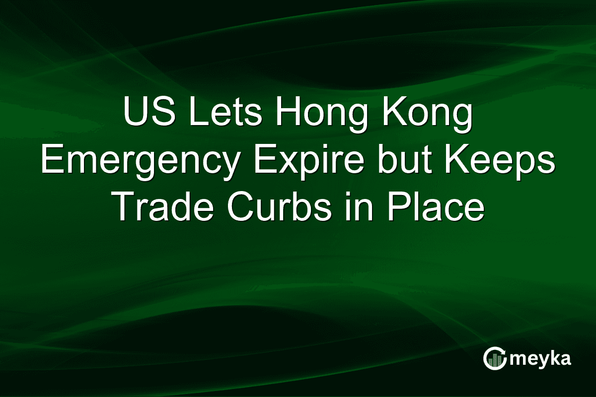 US Lets Hong Kong Emergency Expire but Keeps Trade Curbs in Place
