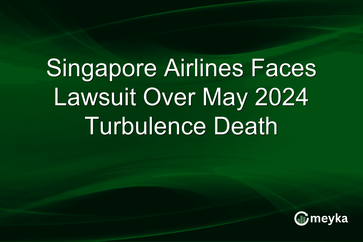 Singapore Airlines Faces Lawsuit Over May 2024 Turbulence Death
