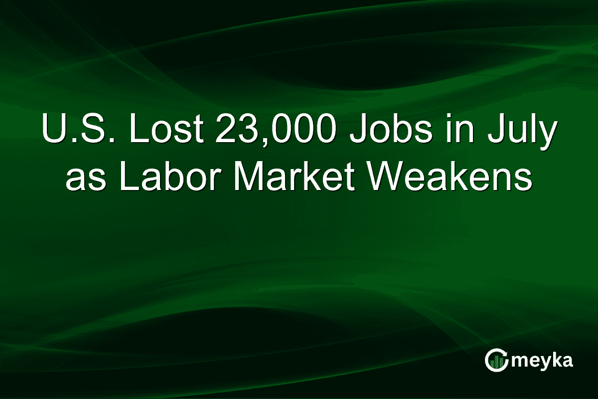 U.S. Lost 23,000 Jobs in July as Labor Market Weakens
