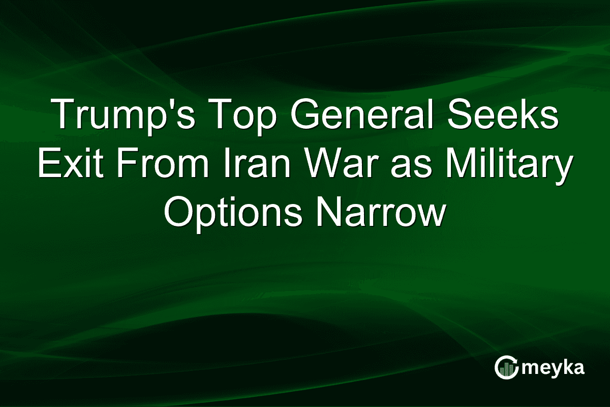 Trump’s Top General Seeks Exit From Iran War as Military Options Narrow