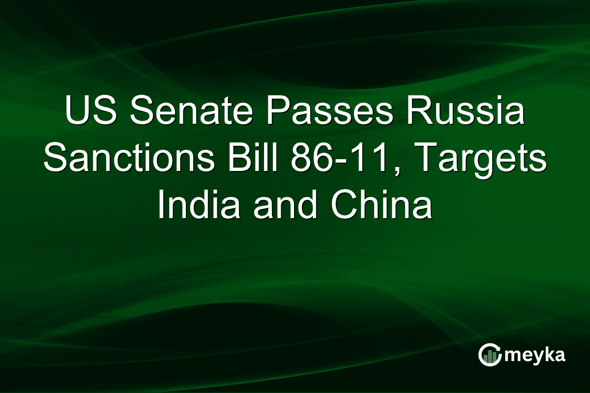 US Senate Passes Russia Sanctions Bill 86-11, Targets India and China