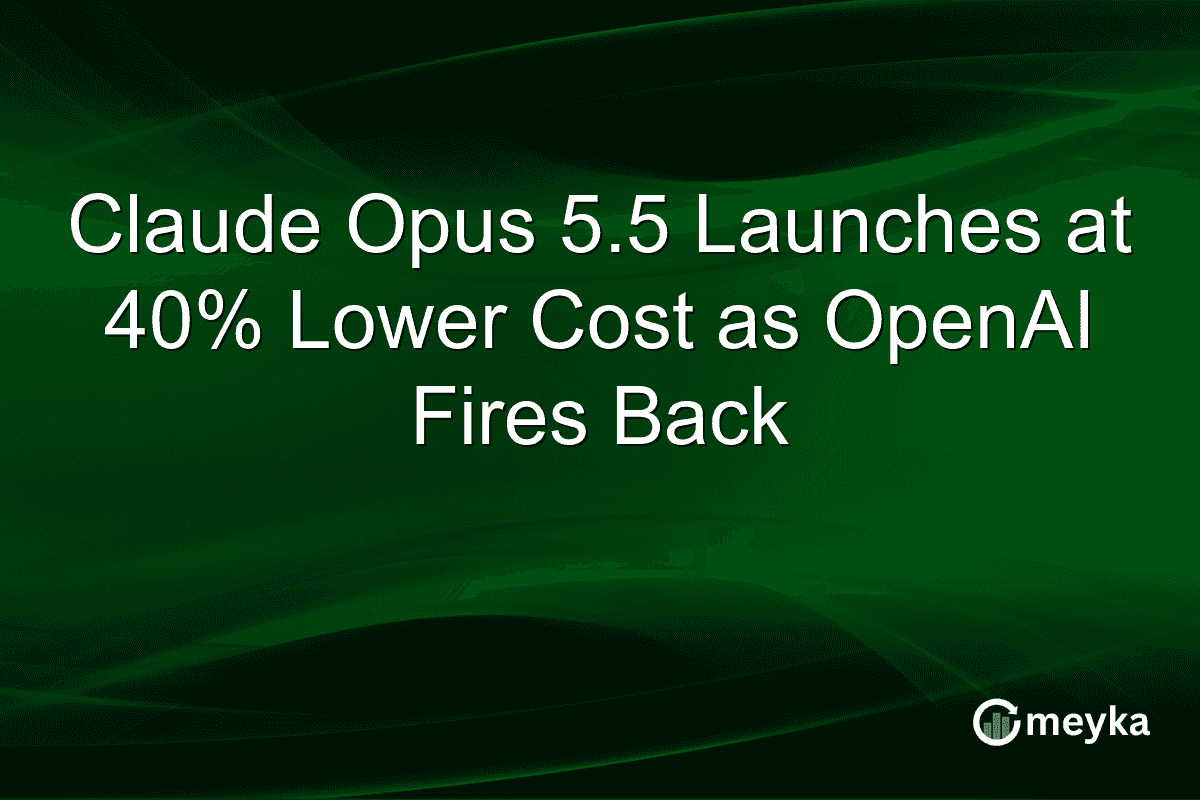 Claude Opus 5.5 Launches at 40% Lower Cost as OpenAI Fires Back