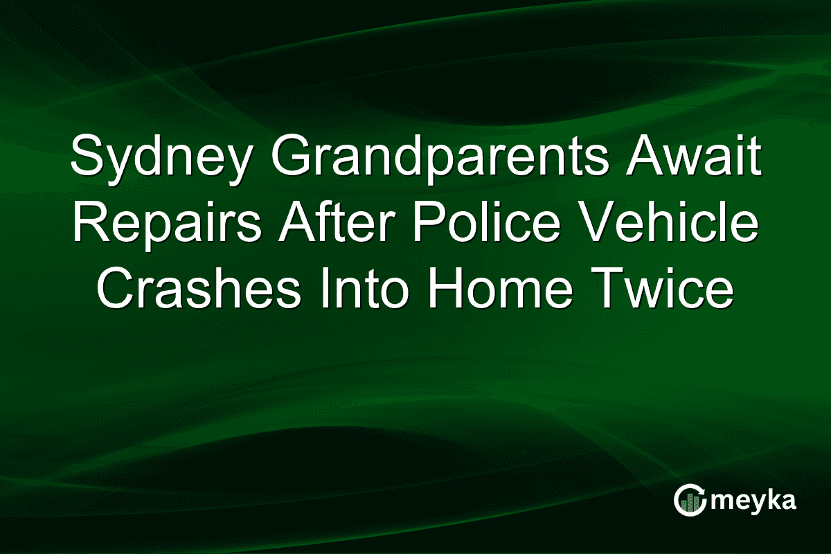 Sydney Grandparents Await Repairs After Police Vehicle Crashes Into Home Twice