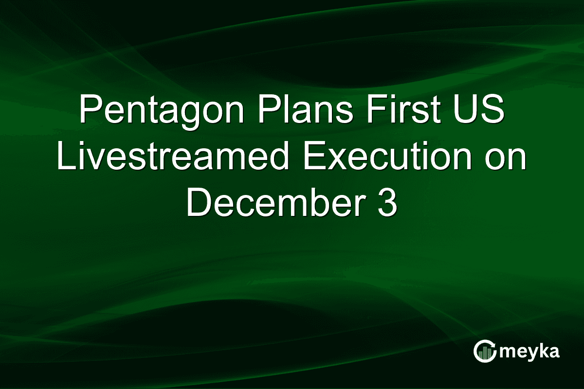 Pentagon Plans First US Livestreamed Execution on December 3