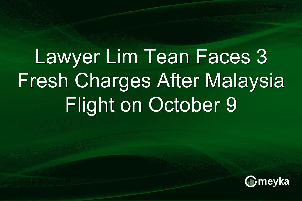 Lawyer Lim Tean Faces 3 Fresh Charges After Malaysia Flight on October 9