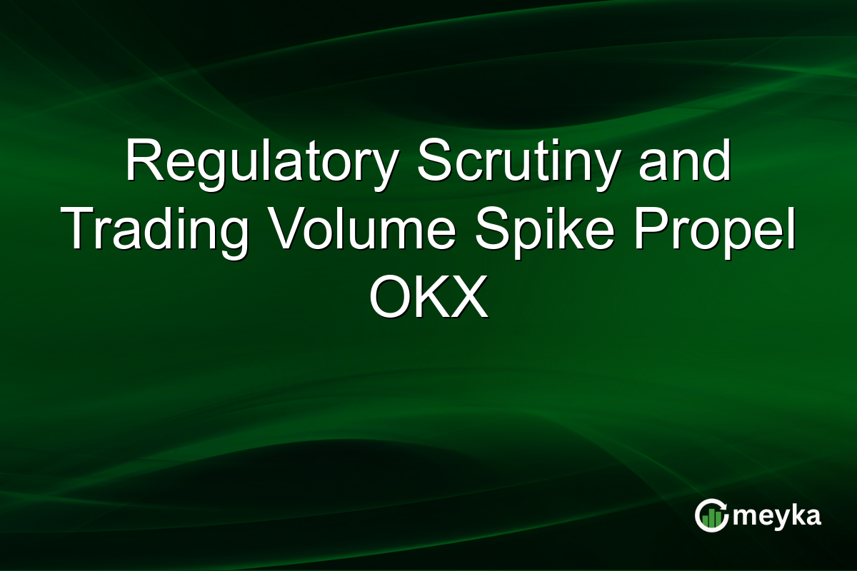 Regulatorni nadzor i volumen trgovanja Spike propel okx